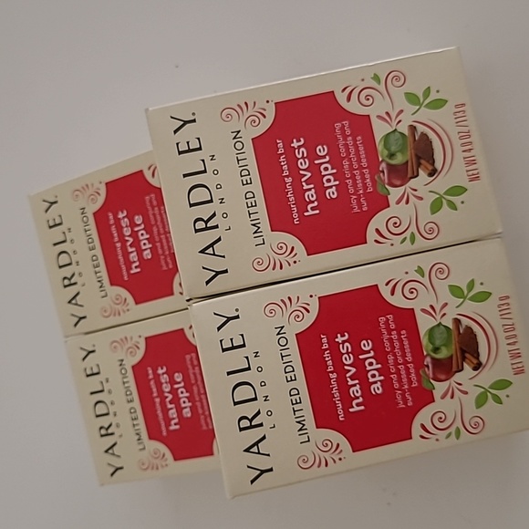Yardley Limited Edition Harvest Apple Soap Bars NIB 4x - Picture 8 of 11
